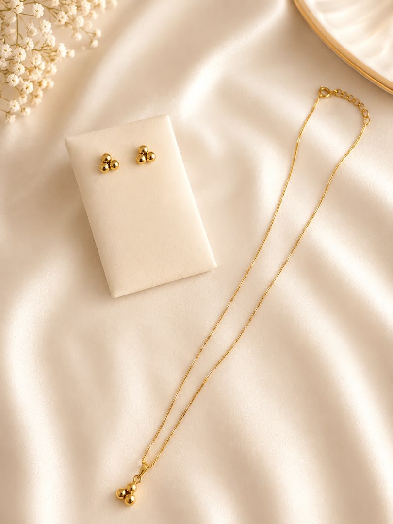 Golden Trio Jewelry Set